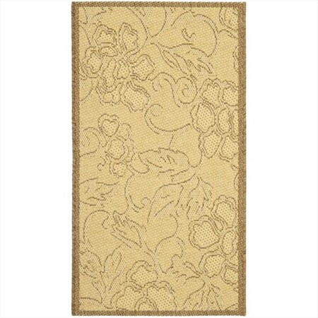 Safavieh 2 Ft. X 3 Ft. -7 In. Accent Indoor-Outdoor Courtyard- Natural And Brown- Machine Made Rug CY2726-3001-2